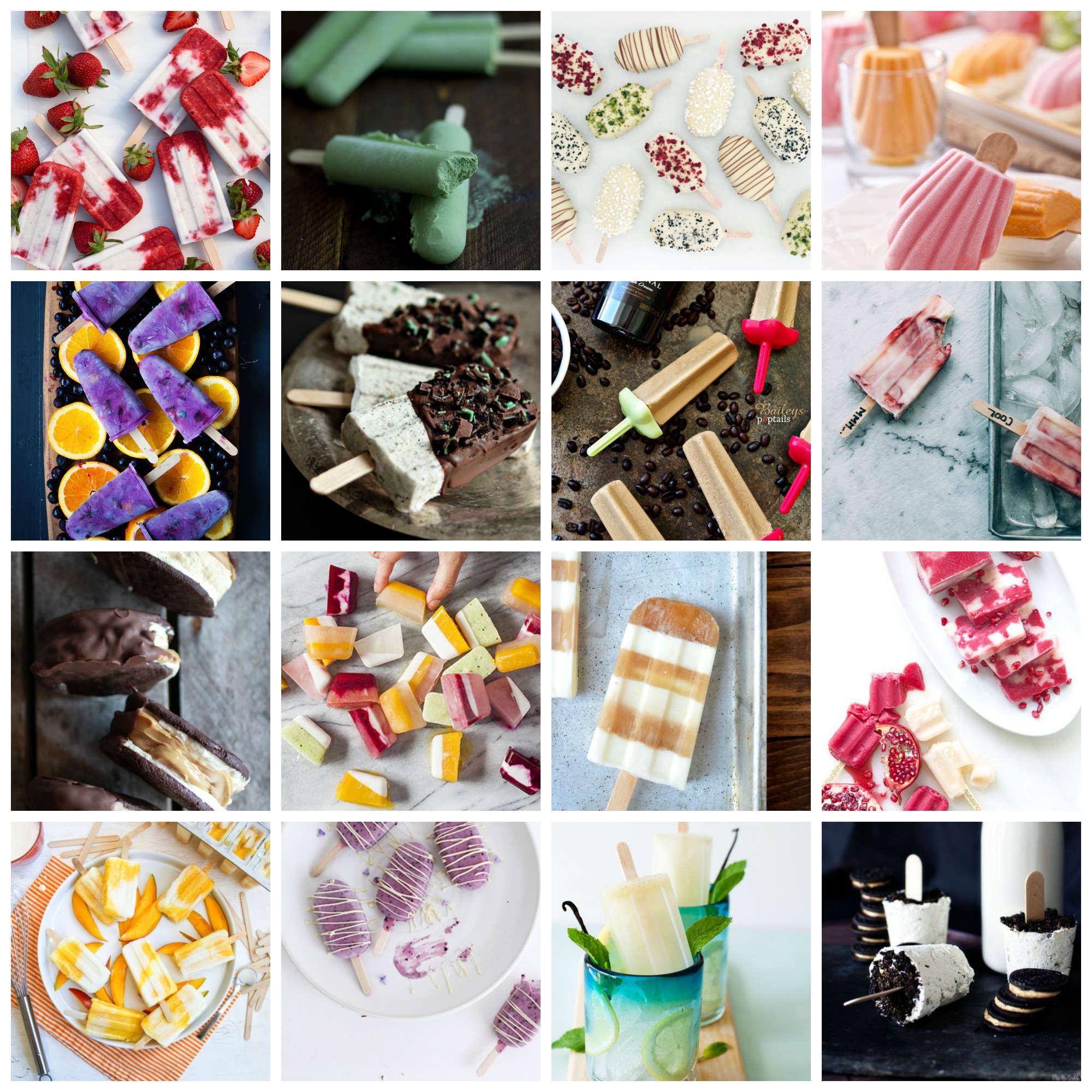 Ice pops Collage