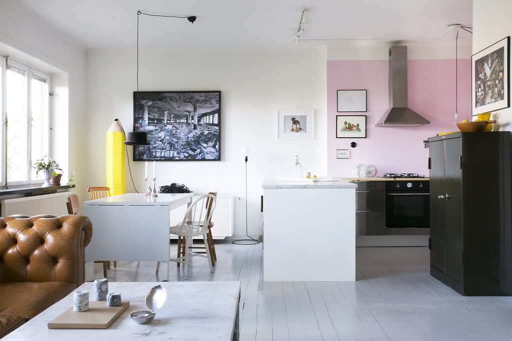 pink kitchen via fantastic frank