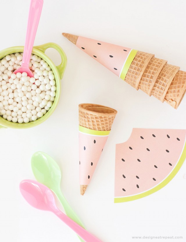 Free-Printable-Watermelon-Icecream-Cone-Wrappers.-Perfect-for-summer-or-fruit-themed-parties1