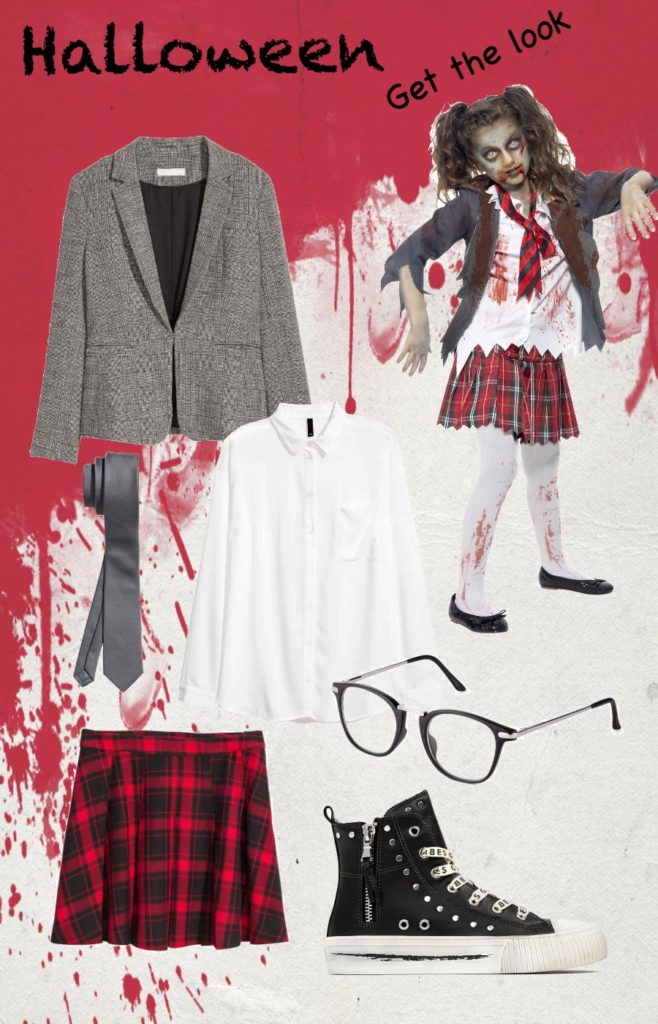 Zombie teen Halloween get the look