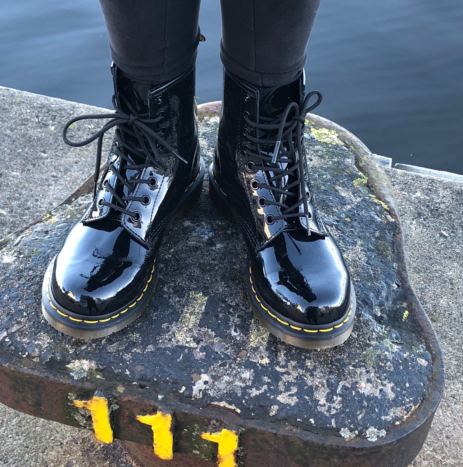 Dr Martens boots by the Fjord
